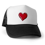 Valentines Day Trucker Hat Love Red Heart Gifts