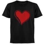 Valentines Dark T-shirt Red Love Hearts Gifts