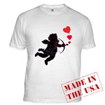 Love Cupid Love Hearts Fitted T-Shirt for Valentines