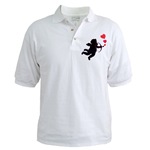 Love Cupid Love Hearts Golf Shirt for Valentines Day