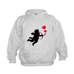 Love Cupid Love Hearts Kids Hoodie for Valentines