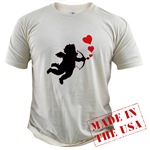 Love Cupid Love Hearts Organic Cotton Tee