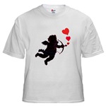 Love Cupid Love Hearts White T-Shirt  I Love You Gifts 