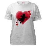 Love Cupid Love Hearts Women's T-Shirt I Love You Gifts 