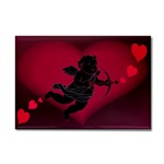 Cupid Valentines Hearts Valentine's Rectangle Magnet I Love You Gifts 