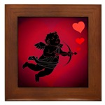 Love Cupid Love Hearts Framed Tile for I Love You Gifts 