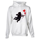 Love Cupid Love Hearts Hooded Valentine's Sweatshirt