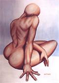 nude paintings, nudes, figurative paintings, by artisat INDIGO Original Art, Vancouver BC Artist Kim Hunter indigo painting, sculpure, portraits, landscapes,  wildlife, graphics, design, animation, web design, nudes, photography, Murals, muralist Vancouver freelance artist