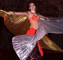 Belly Dancer Photograph Mona's Lebenese Restaurant Vancouver BC