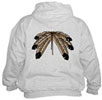 first nations eagle feather hoodie art / design. Original native art shirts & Apparel