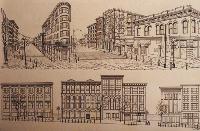 architectural renderings, graphic designer / artist Graphic art web design commercial art,  building portaits, illustration, ink drawing, Click on Image for Detail