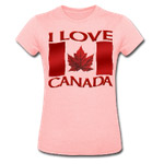 I Love Canada Shirts Women's I Love Canada Souvenir T-shirts 