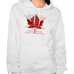 Canada Anthem Hoodies Women's Zazzle Collection