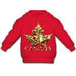 Canada Souvenir Baby Hoodie Hooded Sweatshirt Cool Trendy Baby Canadian Maple Leaf Hoodies for Toddlers / Baby Boy's & Baby Girl's Canada Souvenir Hoodies