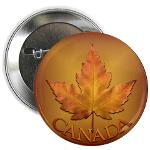 Yellow Maple Leaf Canada Souvenir Buttons & Pins Cafepress Collection 