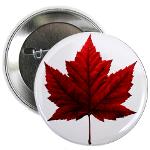 Canada Buttons Souvenir Maple Leaf Button