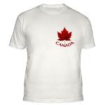 Men's Fitted Canada T-shirt Maple Leaf Canada Shirts 