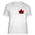 Men's Fitted Canada T-shirt Maple Leaf Canada Shirts 