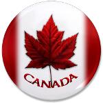 Big Canada Flag Buttons Souvenir Maple Leaf Button