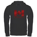 Canada Flag Hoodie Black Canada Hoodie