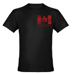 Canada Maple Leaf T-shirt Mens Canada Fitted Shirt