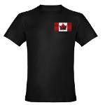 Canada Flag Men's Fitted T-Shirt Canada Souvenir Men's Shirts 