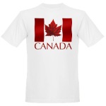 Canada Flag Organic T-shirt Mens Canada Souvenir Shirt 