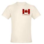 Canada Souvenir Organic T-shirt Men's Canada Souvenir Shirts Ecofriendly