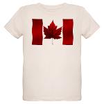 Kid's Organic Canada T-shirt Canada Flag Souvenir Shirts