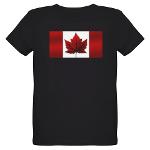 Kid's Organic Canada T-shirt Canada Flag Souvenir Shirts