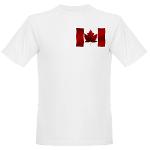 Canada Souvenir Organic T-shirt Men's Canada Souvenir Shirts Ecofriendly