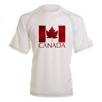 Canada Flag Sports Shirts Men's Canada Performance Dry T-Shirt