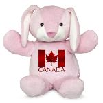 Canada Flag Bunny Rabbit Canada Souvenir Plush Toys 