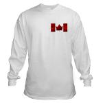 Canada Flag Shirt Men's Long Sleeve Canadian Flag T-Shirt Souvenirs