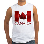 Men's Canada Tank Top Canada Flag Sleeveless T-shirt