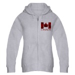 Women's Canada Zip Hoodie Canada Maple leaf Hoodie