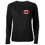 Women's Canada Flag Shirts 3/4 Sleeve Canada Souvenir Shirts 