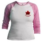 Women's Canada Flag Shirts 3/4 Sleeve Canada Souvenir Shirts 