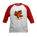 Canada Souvenir Kids Baseball Jersey for Boys Girls Canada Souvenir Jerseys Maple Leaf Kid's Souvenir Shirts Beautiful Maple Leaf Souvenir Shirts