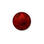 Canada Souvenir Maple Leaf Mini Button