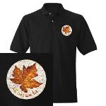 Canada Maple Leaf Polo Shirt Men's Canada Souvenir Sports Golf Shirts