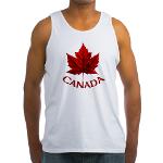 Canada Souvenir Tank Top Men's Canada Maple Leaf Shirts 