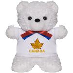 Varsity Canada Teddy Bears New Canada Teddy Bears, Bunny Rabbits, Cows Plush Canada Baseballs Footballs