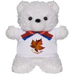 Autumn Canada Teddy Bears Canada Teddy Bears, Bunny Rabbits, Cows Plush Canada Baseballs Footballs