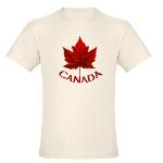 Canada Souvenir Organic T-shirt Men's Canada Souvenir Shirts Ecofriendly