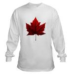 Canada Maple Leaf Long Sleeve Souvenir Canada T-shirt Canada Men's Shirt