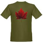 Canada Souvenir Organic T-shirt Men's Canada Souvenir Shirts Ecofriendly