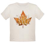 Yellow Canada Baby Maple Leaf Shirts Toddler Canada Gifts & Maple Leaf Baby Souvenirs