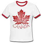 Cool Canada T-shirts Men's Short Sleeve Canada Shirts