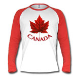 Canadian Souvenir Baseball Jersey Men's Shirt Canada Souvenir Gifts, T-Shirts &amp; Gifts Canadian Maple Leaf Souvenir Shirts for Men Women Kids Cool Red Canada Flag Souvenir T-shirts &Jerseys